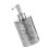 Bathroom Hand Sanitizers Container-Transparent  Gray Round 1