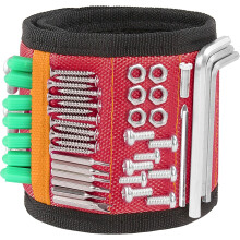 Geschenkidee für Heimwerker: Magnetisches Armband, Werkzeughalter mit 15 Magneten, atmungsaktives Design zum Halten von Schrauben und Nägeln,