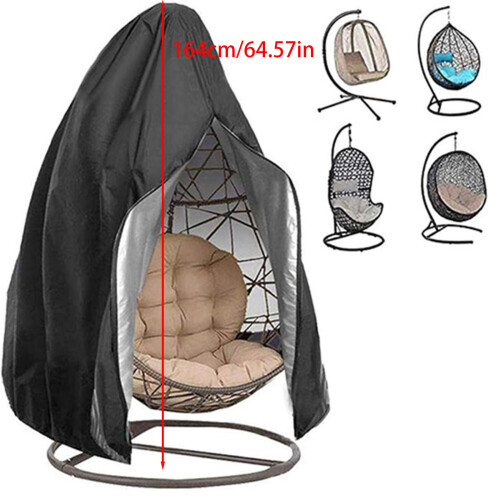 Rattans Eggshells Swing Chair-Großer Reißverschlussstil 1