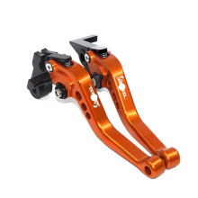 Adjustable Motorcycle Brake Clutch Lever For PX125/150/200 Aluminum CNC Front And Rear Drum Levers Orange