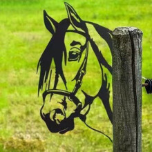 Decorațiune artistică cu aspect de vizionare, design rafinat cu formă de animal gol din oțel rezistent la intemperii pentru decor exterior,