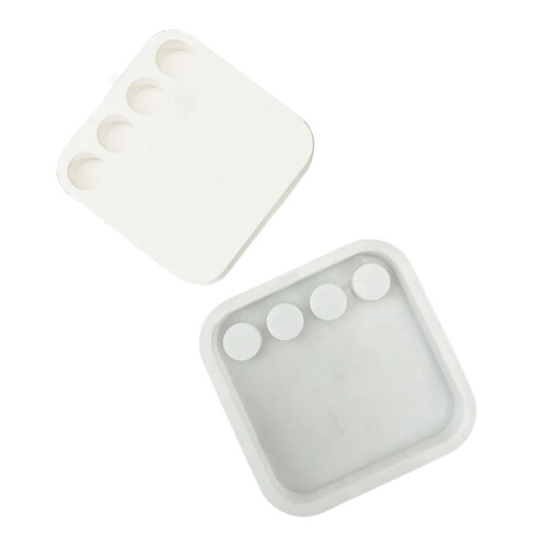 Four Holes Candlestick Silicone Mould Plasters Resin Making