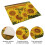 Σετ 4 πετσετών μπάνιου Sunrise Sunflower, πετσέτα υψηλής απορροφητικότητας ηλίανθου για 3