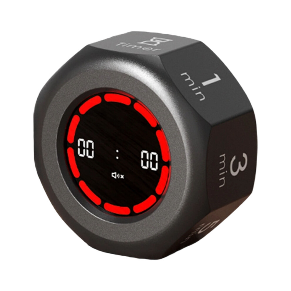 Lcd Kitchen Pomodoro Timer With Flipping Gravities- Black 7695000413603