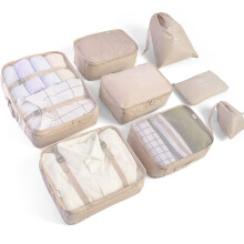 Companheira de viagem, bolsa de armazenamento dobrável em material durável com alça portátil, nylon resistente à água, economiza espaço em