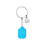 Stevige zinklegering Pickleball Paddle sleutelhanger-Blauw 1