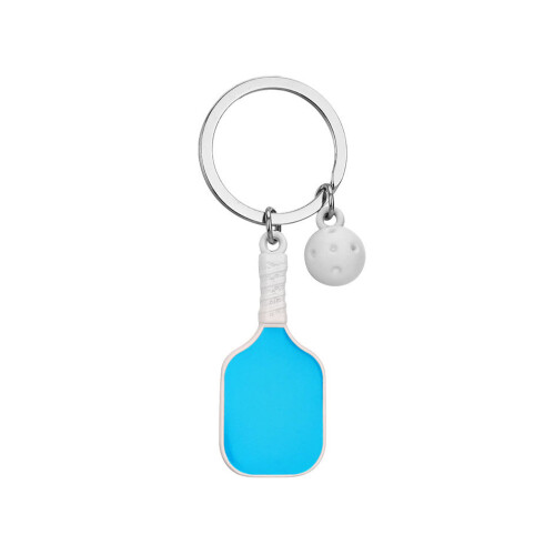 Stevige zinklegering Pickleball Paddle sleutelhanger-Blauw