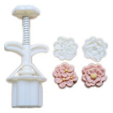 Traditional Molds Set Green Grams Cake Molds Rose Shape-75g