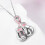 Collier élégant avec pendentif de boxe en ruban rose, design-2 5