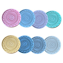 Porta-copos DIY, reutilizável: personalize seus acessórios para bebidas de acordo com seu estilo único, absorvente e protetor, marrom mel mesclado
