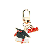 Porte-clés élégant pour diplômé 2026, breloque de diplôme,-UN