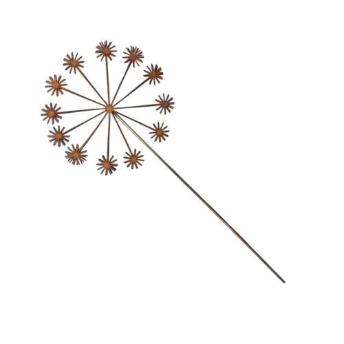 Metallblumen für draußen, Gartenpfähle, dekorative-DN