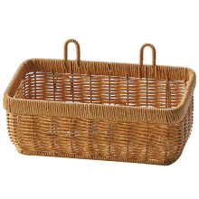 Woven Storage Basket Wall Mount Kitchen Ginger Garlic-L