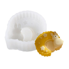 Moon Rabbits Mooncakes Mould Silicone Cake Mold-Moon Rabbit E
