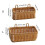 Woven Storage Basket Wall Mount Kitchen Ginger Garlic-L 4