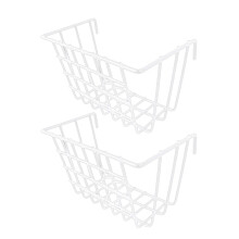 Moderne witte ijzeren mazen, hangende mandplank voor-S Wit