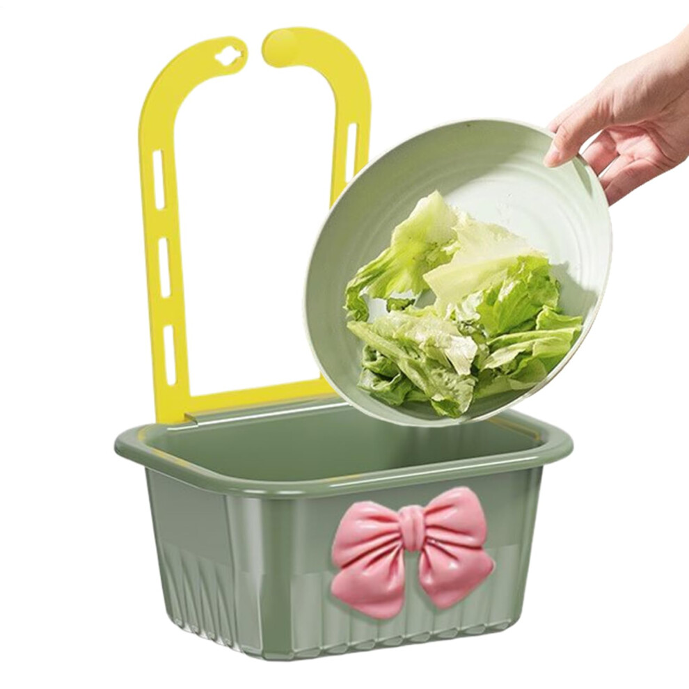 Kitchen Sink Strainer Basket Faucetmounted Waste Filter Green Dishcloth Holder For Food Scraps Hair Tea Leaves 9339159633786