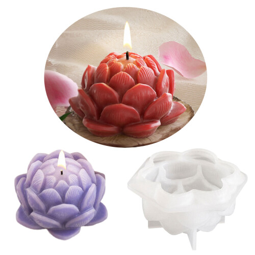 Flower Blossom Candle Molds for Epoxy Resin Casting-large 2