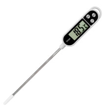 Lebensmittelthermometer mit Edelstahlsonde zum Kochen, digitales Thermometer mit hintergrundbeleuchtetem LCD-Display, schnelle und genaue Messung von