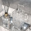 Cosmetic Foam Bottle Dispenser Foam Container-Clear Square 7