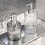 Cosmetic Foam Bottle Dispenser Foam Container-Clear Square 6