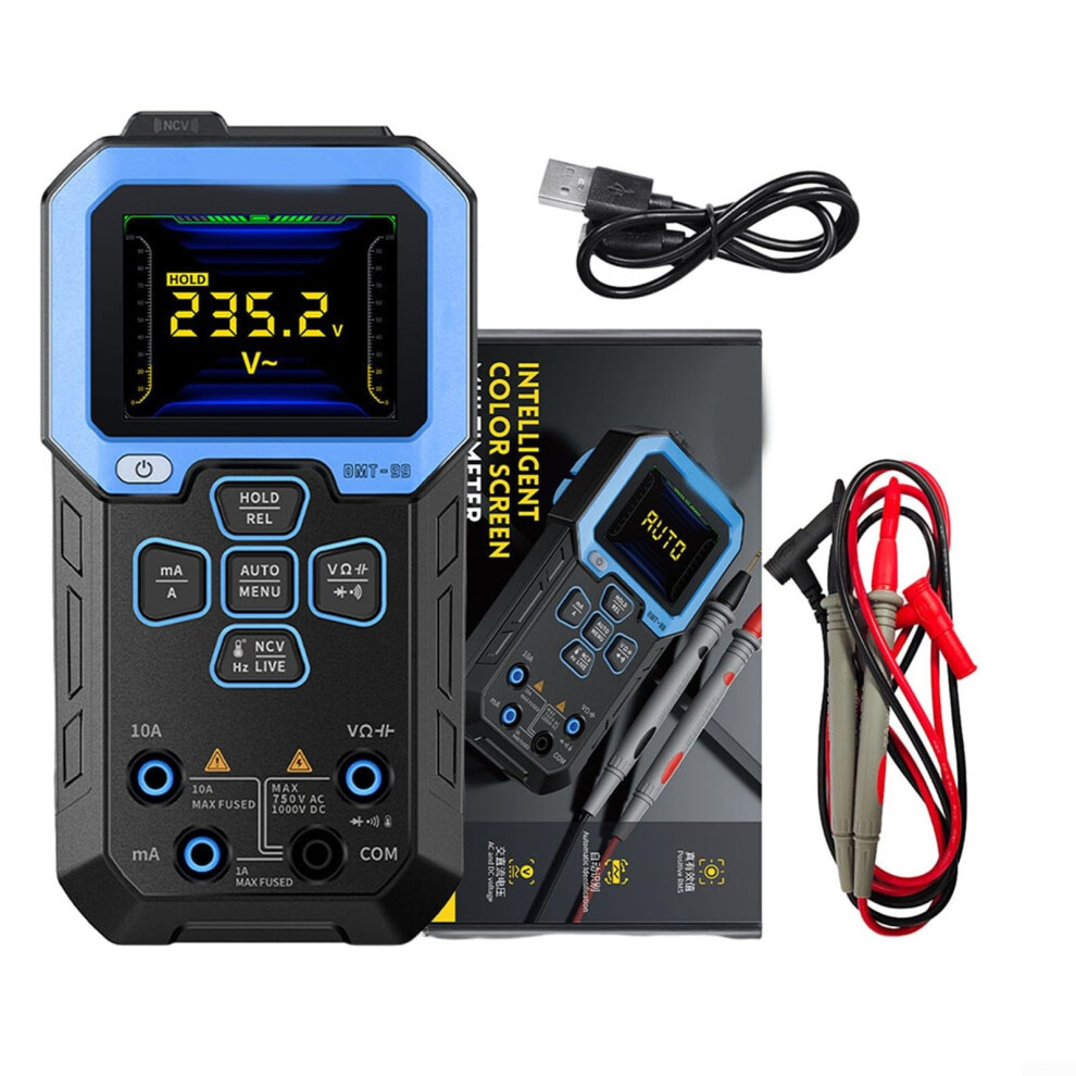 Intelligent Multimeter, Auto Range Detection, Tft Hd Color Screen, 10K Count Recording Mode, 6Language 9105992788491