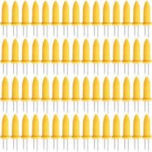 Spiedini per pannocchie con manico in silicone, design ergonomico, supporti per pannocchie in acciaio inossidabile, isolamento termico, essenziali