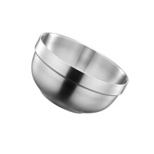 Bol Ă soupe Double couche, bol en acier inoxydable pour-18cm