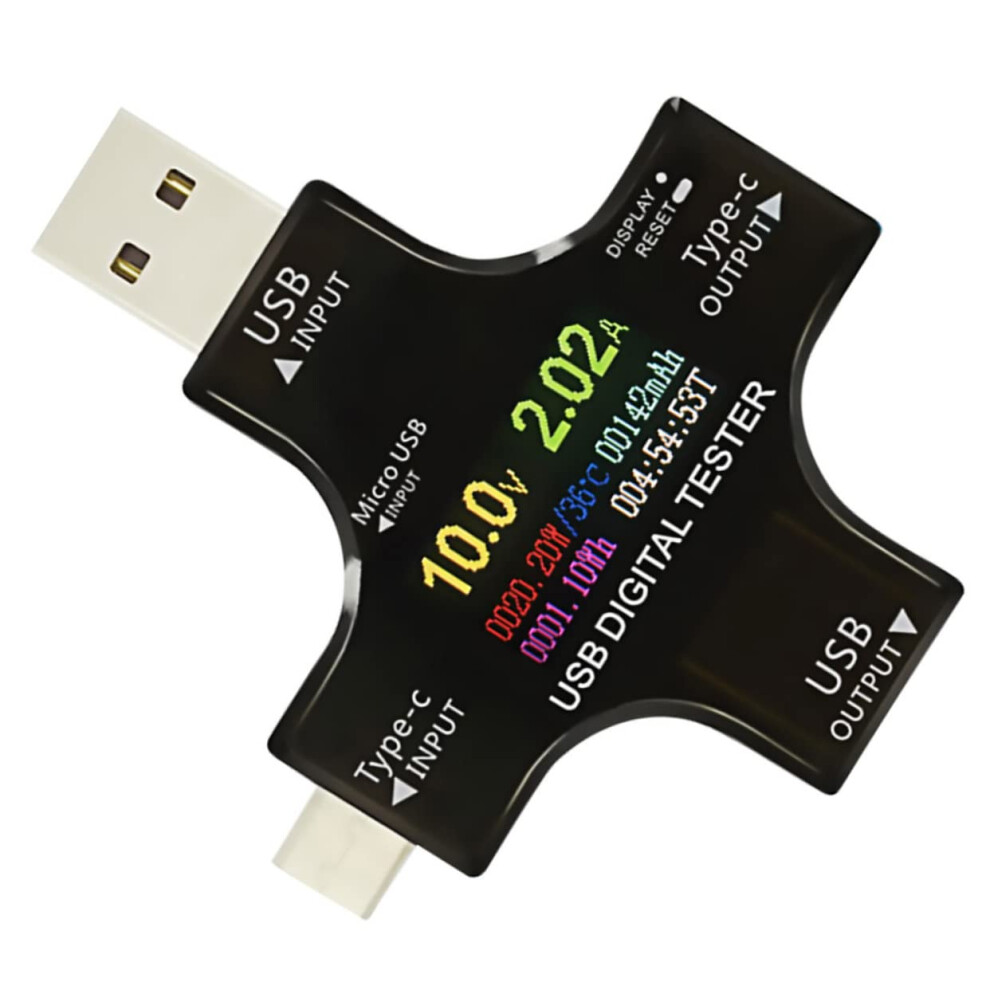 Voltmeter Ammeter Typec Tester Usbc Charging Monitor Screen Voltage And Current Readout Battery Capacity 9339159633816