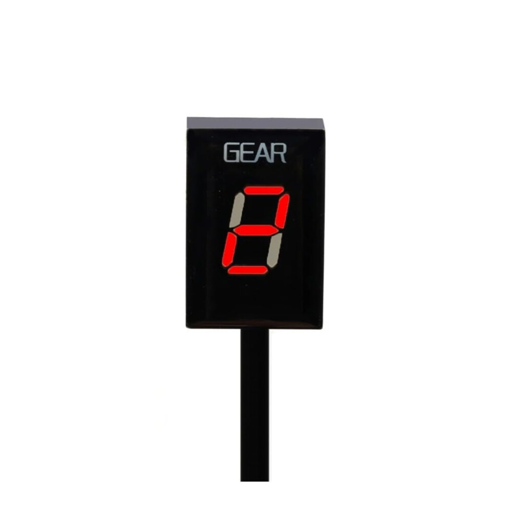 Motorcycle Gear Indicator For Yamaha R6 R1 Fz6 Fzs1000 With Clear Led 6 Speed Display Red 9105992787753