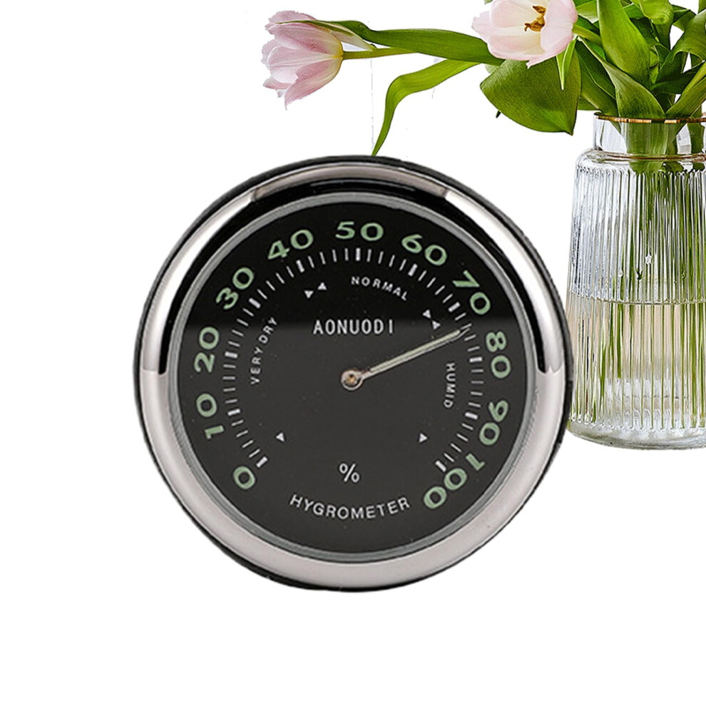 Analog Car Clock With Thermometer And Humidity For Suvs Trucks Rvs Boats Glow In Dark/Black 9339159633915