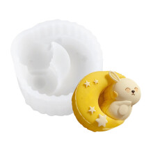 Ice Skin Mooncakes Mould Convenient Home Baking-Moon Rabbit F