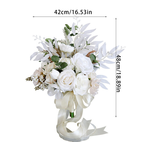 Bouquets de mariage Bouquets de mariée blancs pour décorations 2