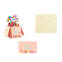 Delicate Flodable Boxes Verjaardagskaart Envelop 3D-1 setje