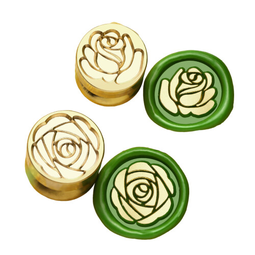2Pcs Scrapbooking Theme Wax Seal Stamp Head for-01 plus 02