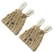 Touca elegante para secar o cabelo, toalha superabsorvente e de secagem rápida com ajuste elástico fácil, perfeita para crianças, meninas e