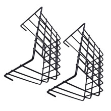 Hangende opbergmand Plank Ijzer Stevige constructie-S Zwart