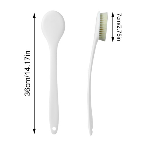 Brosse pour le dos, brosse de douche douce, épurateur de-Gris 2