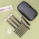 Ensemble de pinceaux de maquillage 11 pièces,-11 sacs OPP marron 7