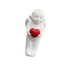 Schattige kleine engel 3D-geprint standbeeld met- Staande engel