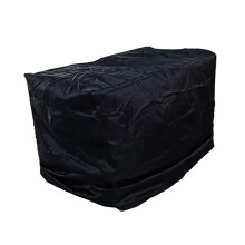 Firewood Rack Cover 4Ft 210D Oxford Waterproof Heavy Duty Outdoor Patio Woodpile Shelter Log Holder Prottor Black