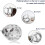 Heavenly Elegance: Μπαλόνια Mylar Star για διακοσμήσεις γάμου, επέτειο, μη τοξικό, οικολογικό, 3