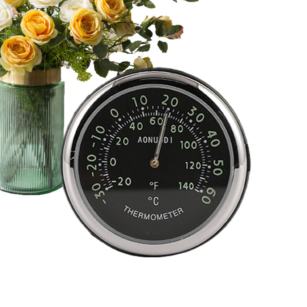 Analog Car Dashboard Clock With Thermometer And Hygrometer, Luminous Gauge For Suvs Trucks Rvs Boats 9067246282943