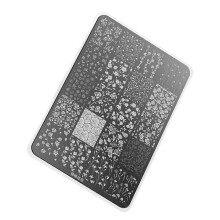 Premium Engraved Nail Art Transfer Plates-Plant flowers