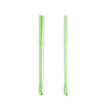 2Pcs Silicone Straw Brush Long Straw Cleaning Brush-Green