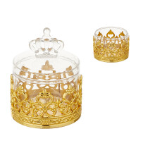 12pcs European Style Candy Holder Plastic Wrapping-golden crown