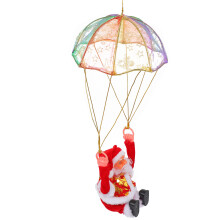 1 Weihnachtliches Musikspielzeug Santa Claus Mit Fallschirm
