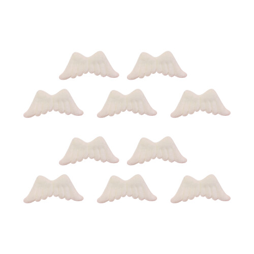 10pc/20PCS/50PCS Plüsch Engel Flügel Applikationen Haar-ms 10