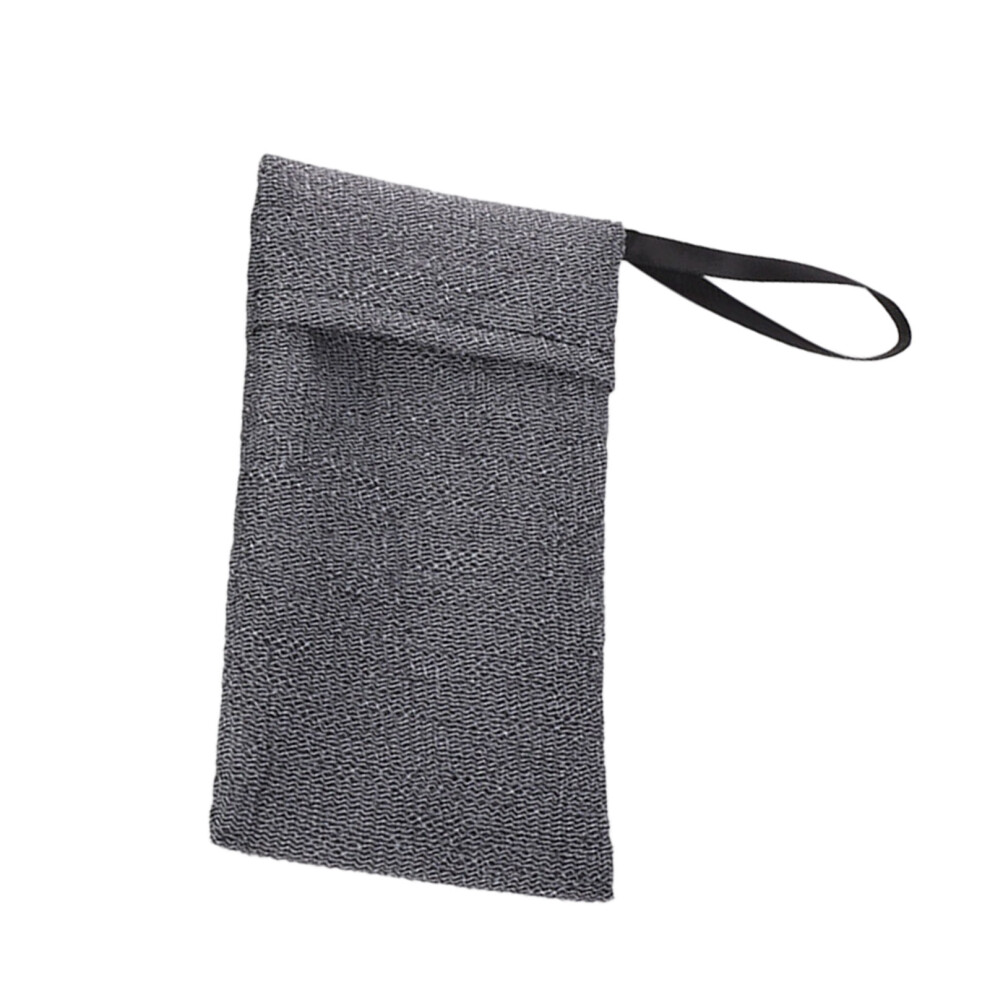 Gray Body Soap Savers Bag Durability Exfoliating Mesh Pouches