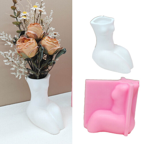 Moule créatif en Silicone pour pots de fleurs, Vases, ciments en 1